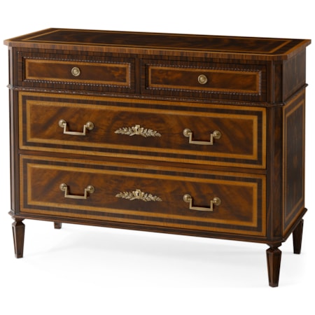 Viscount's Carved Rosette Chest of Drawers