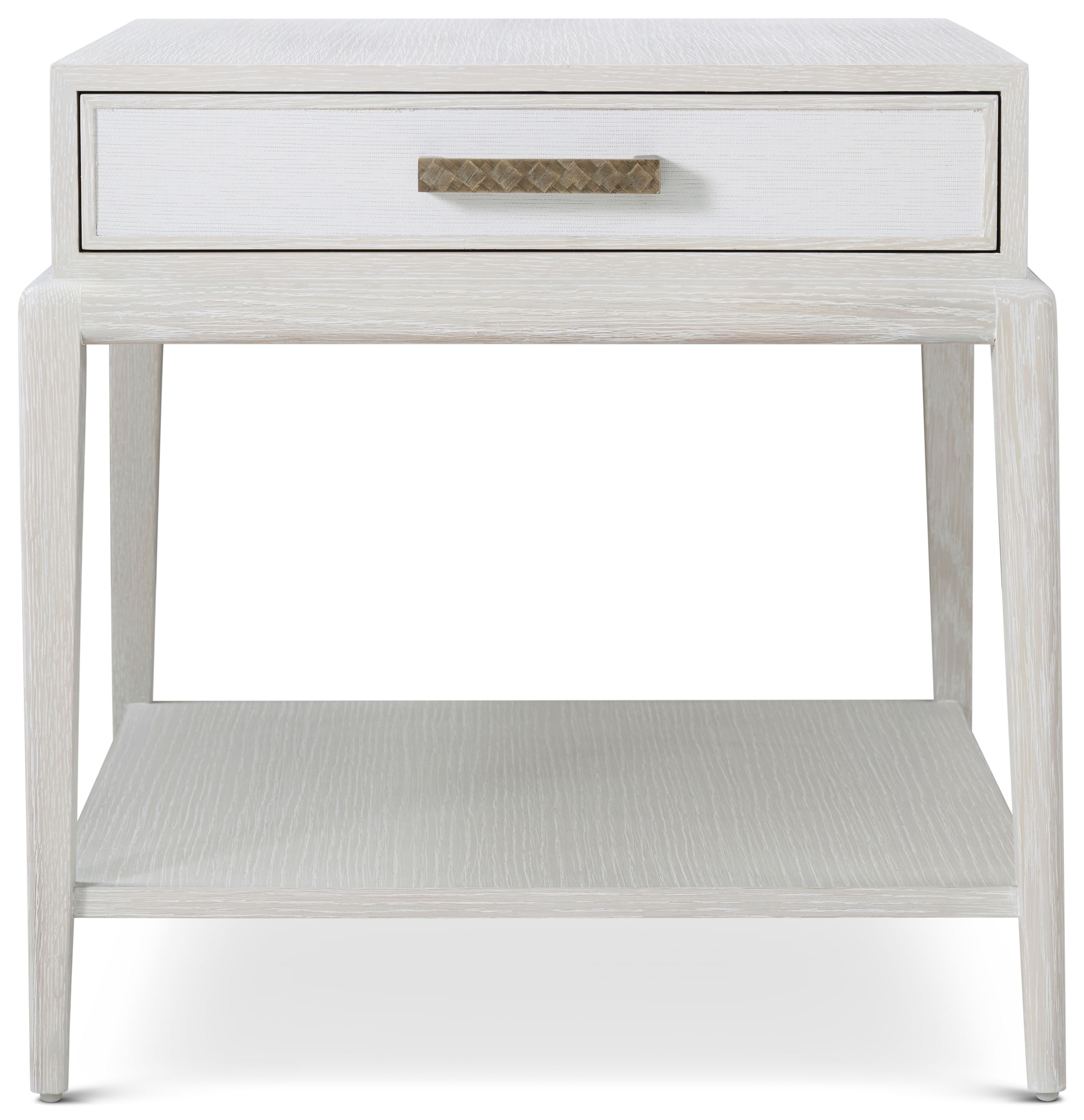 Theodore Alexander Coastal Flagler Side Table w/Wallpaper Accent