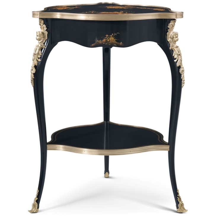 Theodore Alexander Brushwork Lotus Lamp Table