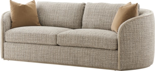 Transitional Sofa with Plinth Base