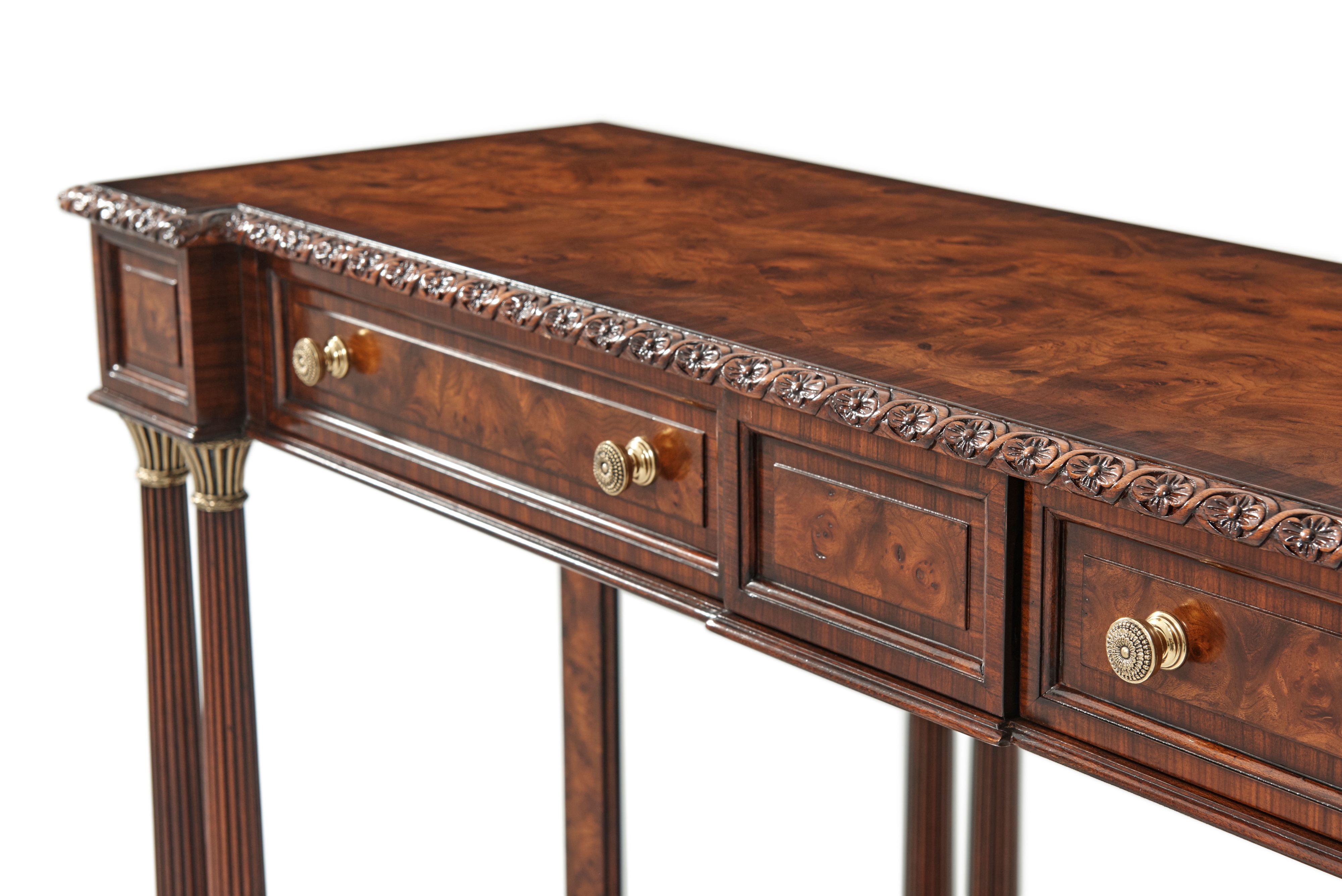 Theodore Alexander English Cabinet Maker House of Hanover Console Table