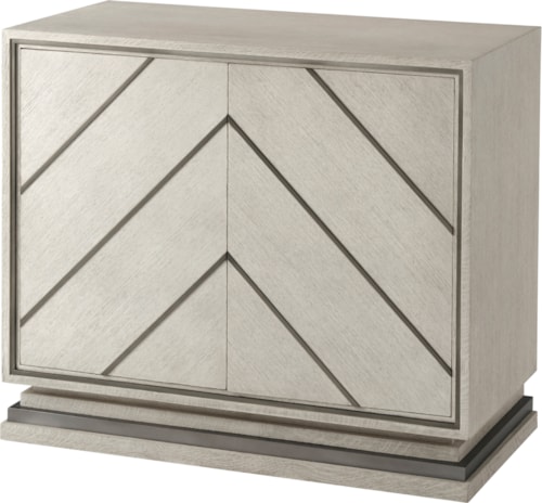 Contemporary Decorative Cabinet with Adjustable Shelves