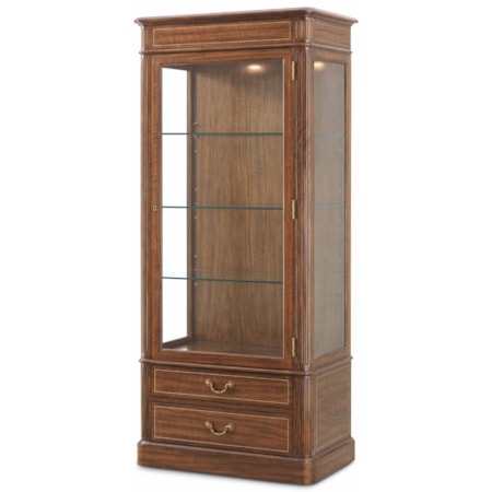 Harpole Glass-Shelf Display Cabinet
