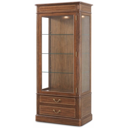 Harpole Glass-Shelf Display Cabinet