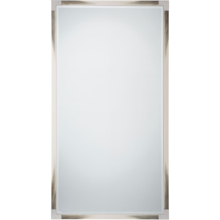 Cutting Edge Floor Mirror (Longhorn White)