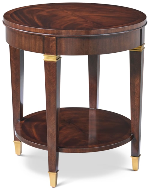 Transitional Round Side Table