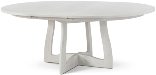 Casual Coastal 60" Round Dining Table with 18" Extension Leaf