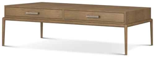 Modern Casual Two-Drawer Cocktail Table