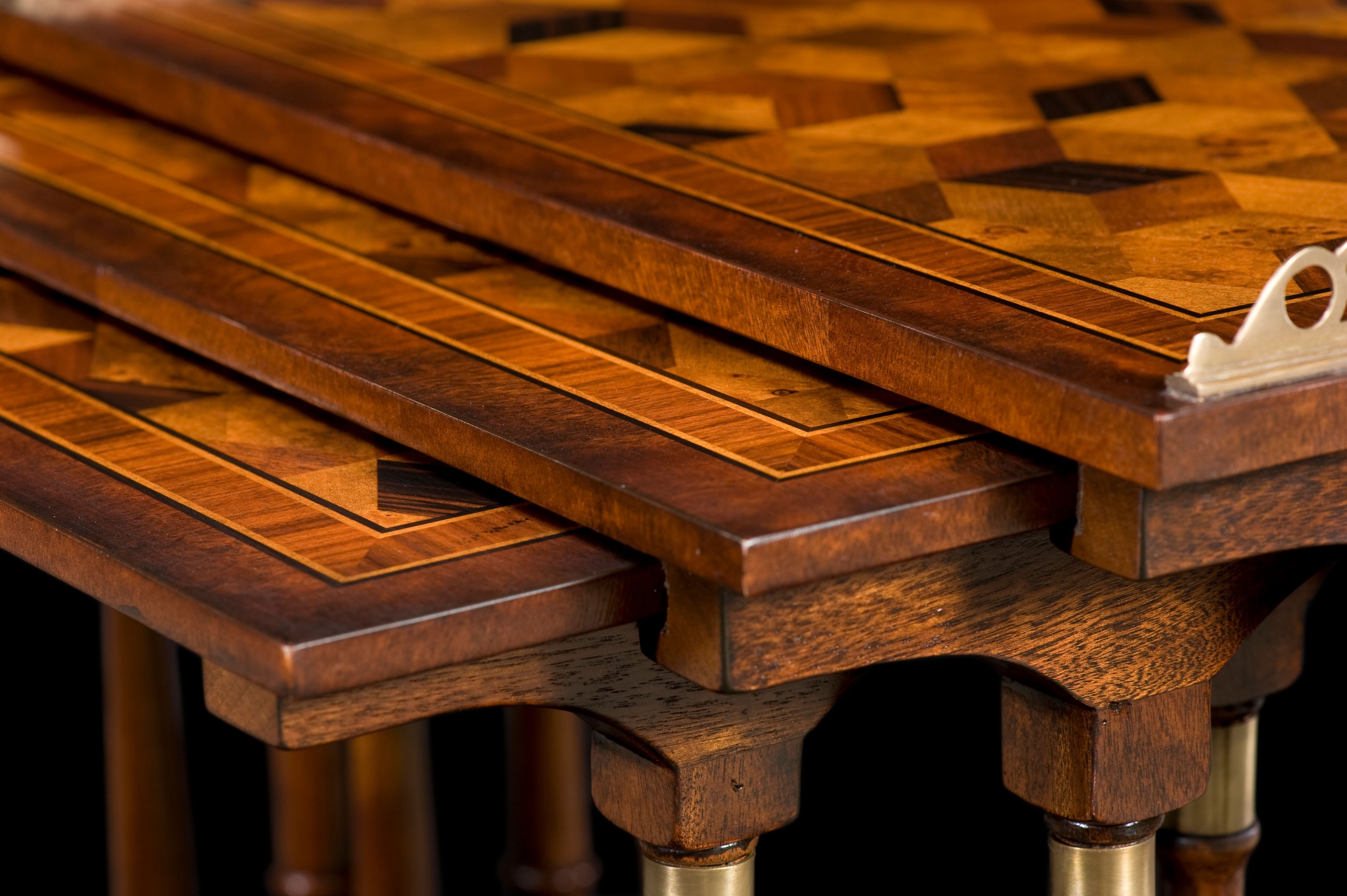 Theodore Alexander Althorp Living History The South Drawing Room Parquetry Nest Tables