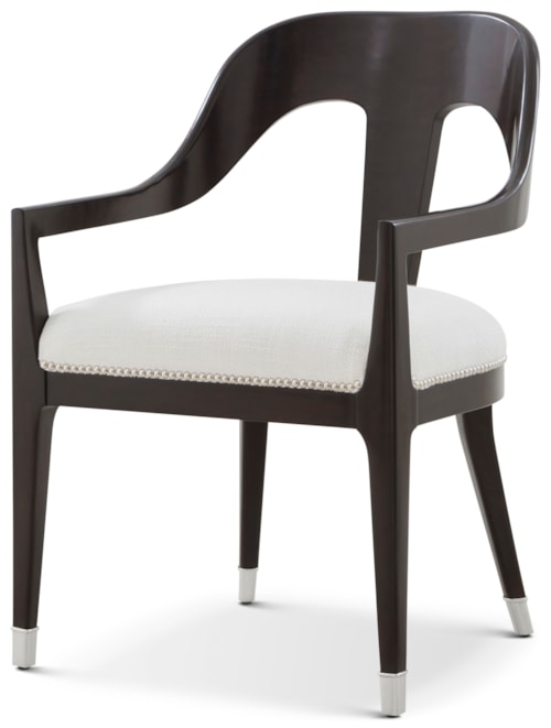 Contemporary Upholstered Dining Armchair