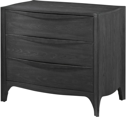 Modern Three-Drawer Nightstand with Anti-Tip Kit