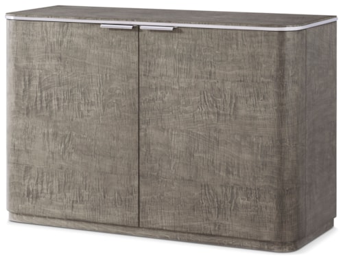 Contemporary 2-Door Chest with Stainless Steel Hardware