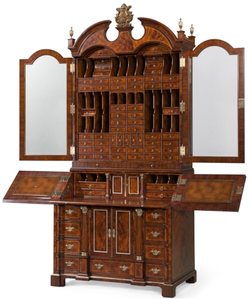 Traditional Secretary Bookcase / Cabinet