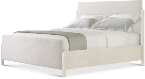 Urbane Contemporary Upholstered King Bed