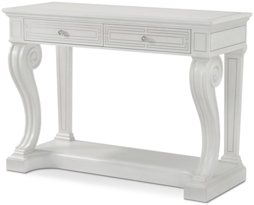 Contemporary 2-Drawer Console Table