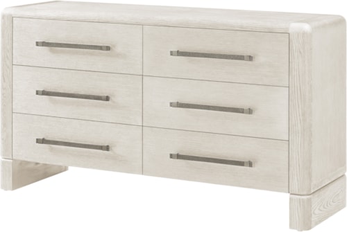 Contemporary Six-Drawer Dresser with Anti-Tip Kit
