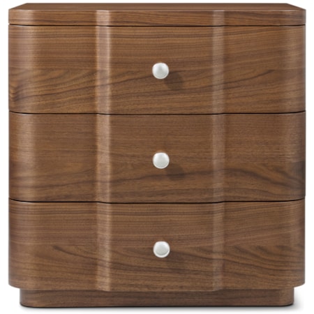 Coronet Walnut Small Nightstand