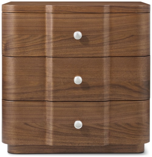 Modern Compact Three-Drawer Nightstand
