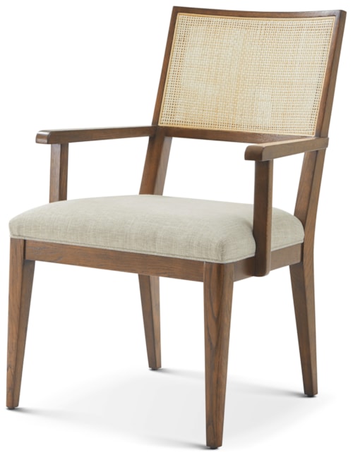 Contemporary Upholstered Dining Arm Chair