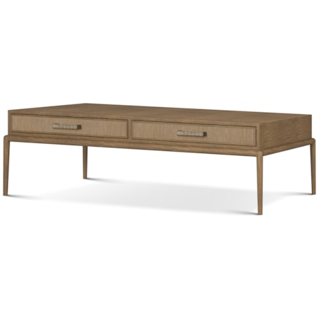 Singer Cocktail Table w/Wallpaper Accent