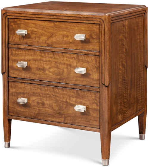 Dorchester Transitional 3-Drawer Nightstand