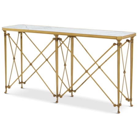 Brass Console Table