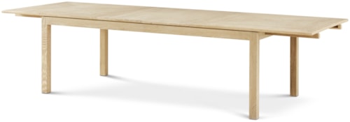 Transitional Rectangular Dining Table with 2 Leaves