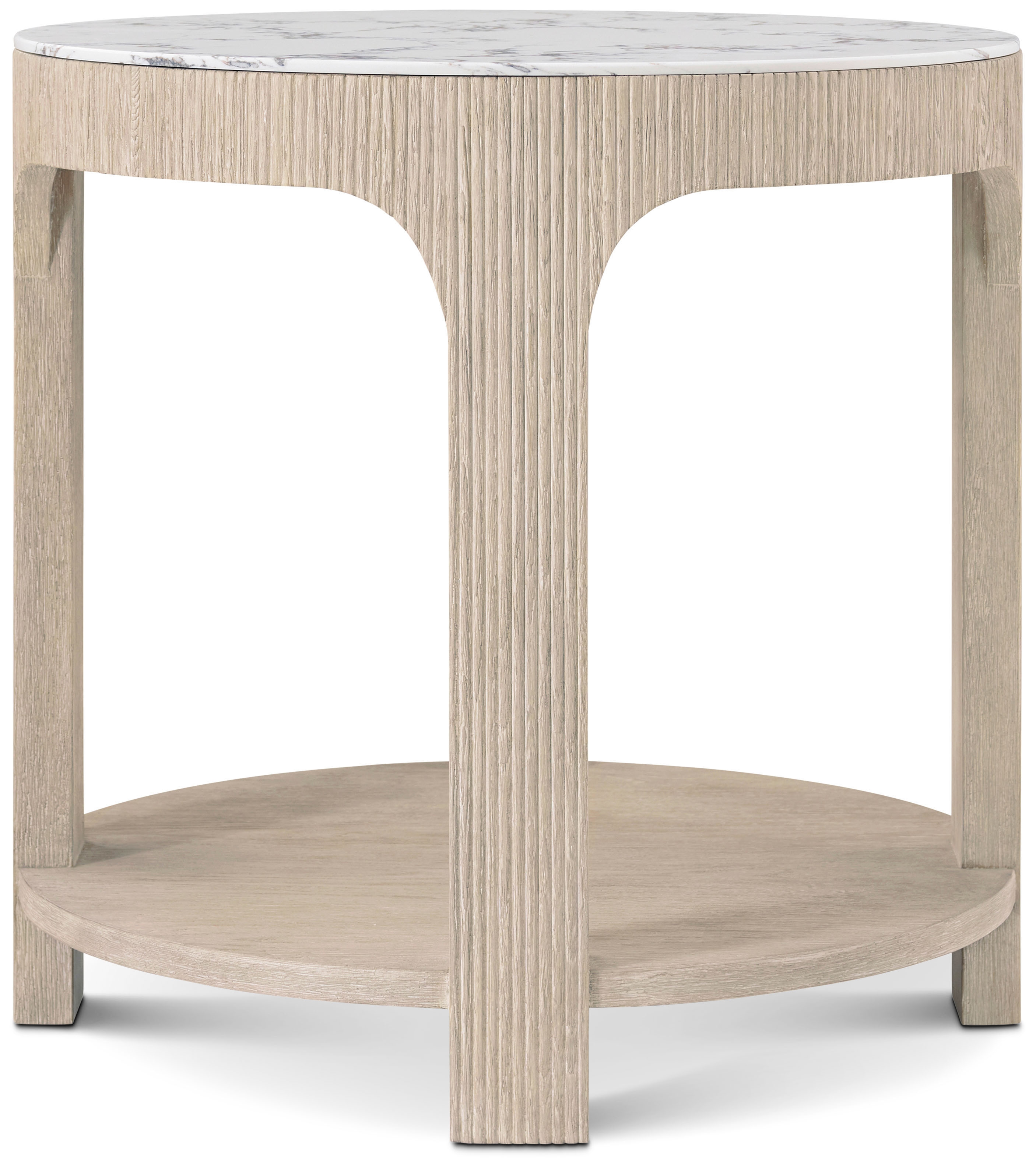 Horizon Round Quartz Side Table