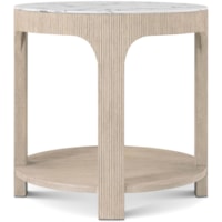 Horizon Round Quartz Side Table