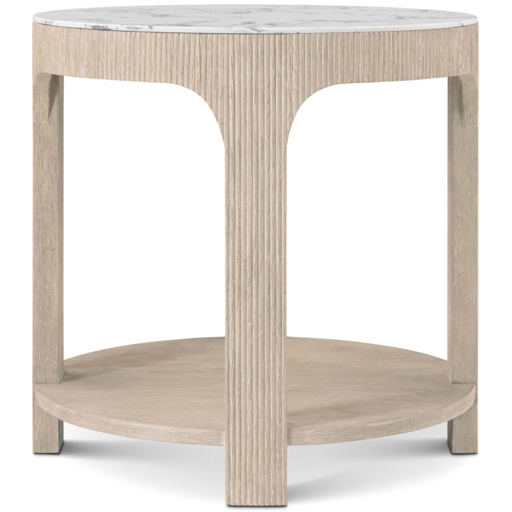 Theodore Alexander Horizon Horizon Round Quartz Side Table