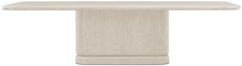 Contemporary 110" Rectangular Pedestal Dining Table