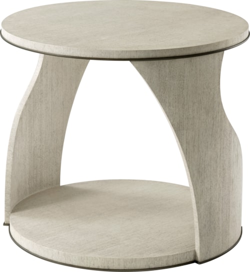 Contemporary Side Table with Bottom Shelf