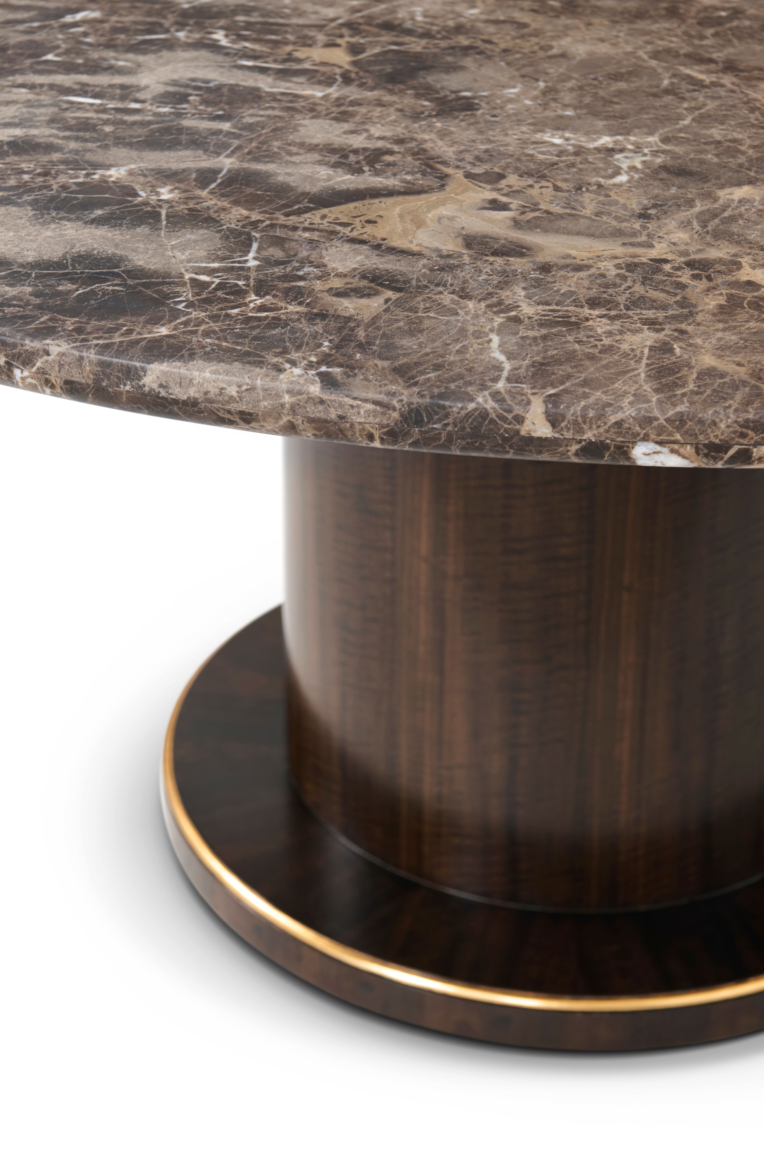 Theodore Alexander Spencer Green Park Belgravia 60" Rd. Marble-Top Dining Table