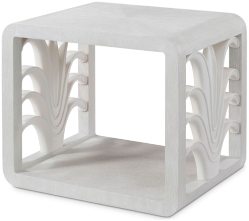 Casual Coastal Open-Frame Side Table
