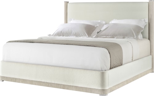 Relaxed Modern Upholstered Fluted Queen Bed