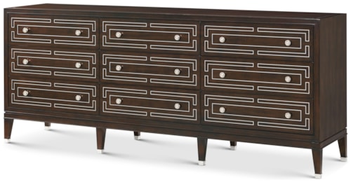 Contemporary 9-Drawer Dresser
