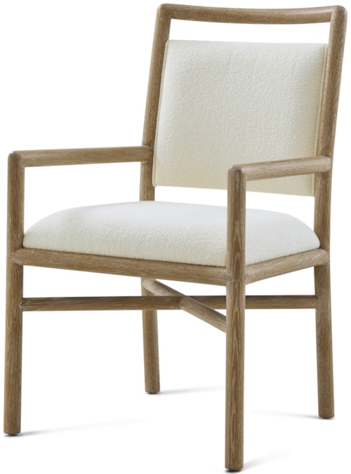 Transitional Upholstered Dining Armchair