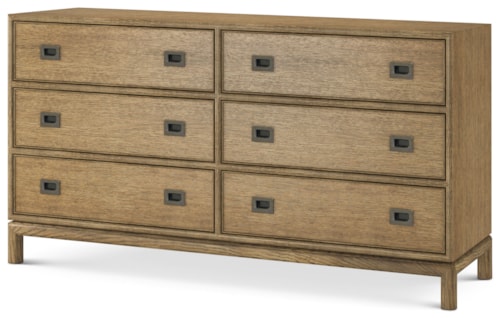 Transitional 6-Drawer Dresser