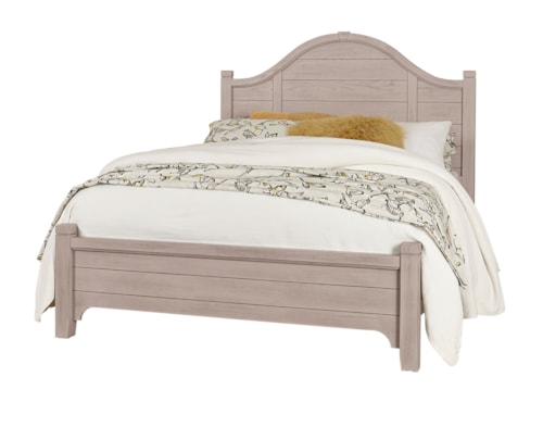 Transitional Full Bed with Arched Headboard