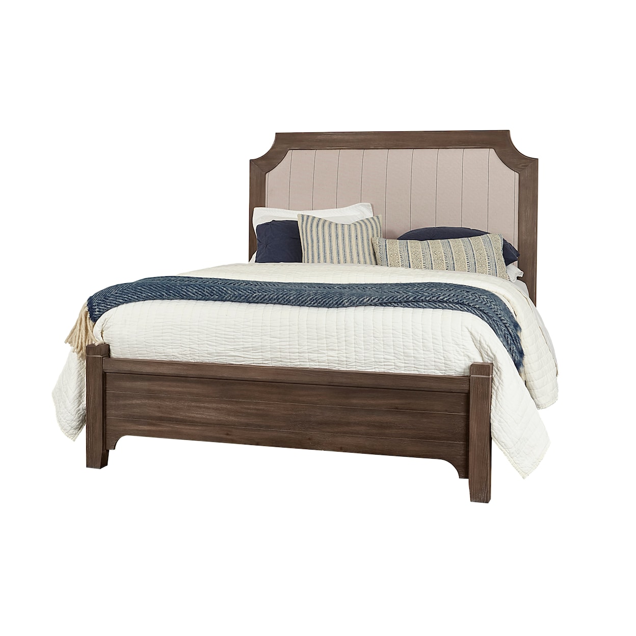 Laurel Mercantile Co. Bungalow King Upholstered Bed