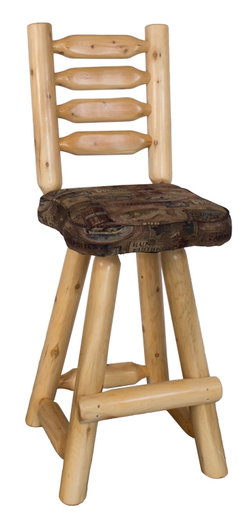 White Cedar Log Counterstool