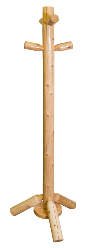 White Cedar Log Coat Tree