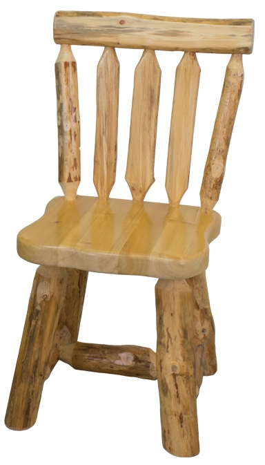 Rustic Red Pine Log Dining Chair