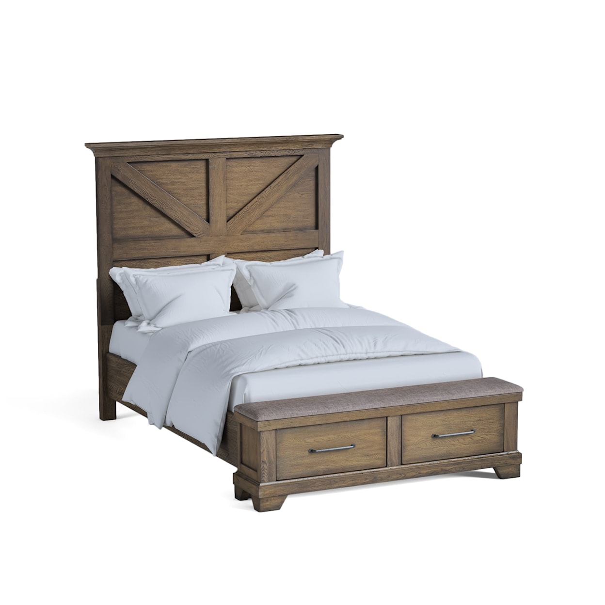 Global Home Stone Creek Stone Creek Queen Bed W/Storge