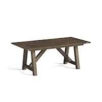 Rustic Stone Creek Extension Dining Table