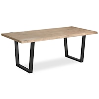 Contemporary Dining Table Metal Base