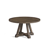 Rustic Stone Creek Round Dining Table