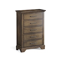 Rustic Stone Creek Five-Drawer Chest