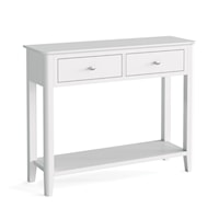 Transitional Two-Drawer Console Table