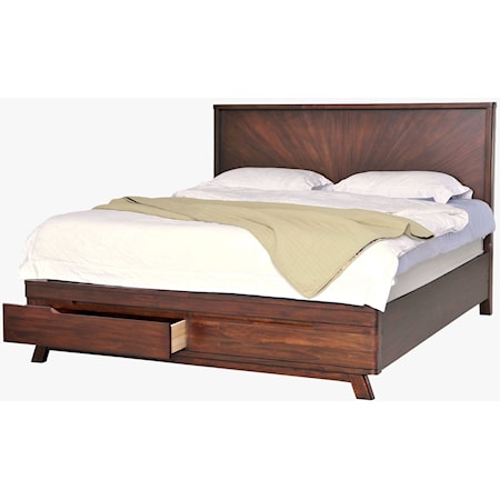 King Storage Bed